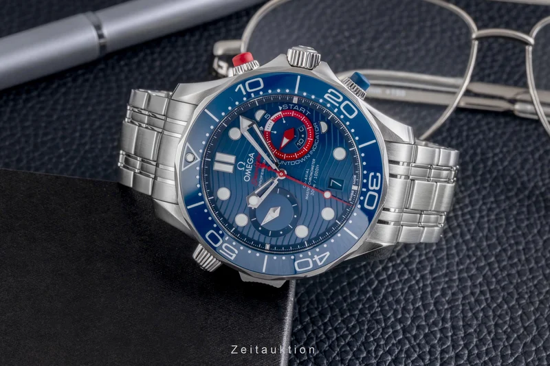 Omega Seamaster chronograph steel automatic men's watch 210.30.44.51.03.002 [2600686]