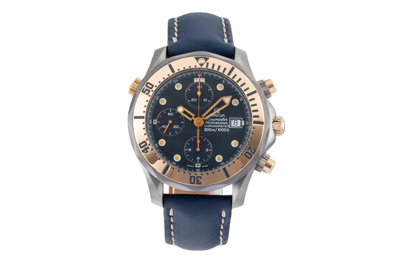 Omega Seamaster chronograph titanium / gold automatic men's watch 2296.80.00 [2507502]