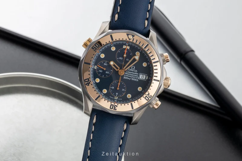 Omega Seamaster chronograph titanium / gold automatic men's watch 2296.80.00 [2507502]