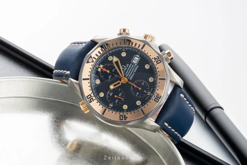 Omega Seamaster chronograph titanium / gold automatic men's watch 2296.80.00 [2507502]