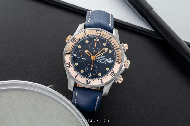 Omega Seamaster chronograph titanium / gold automatic men's watch 2296.80.00 [2507502]