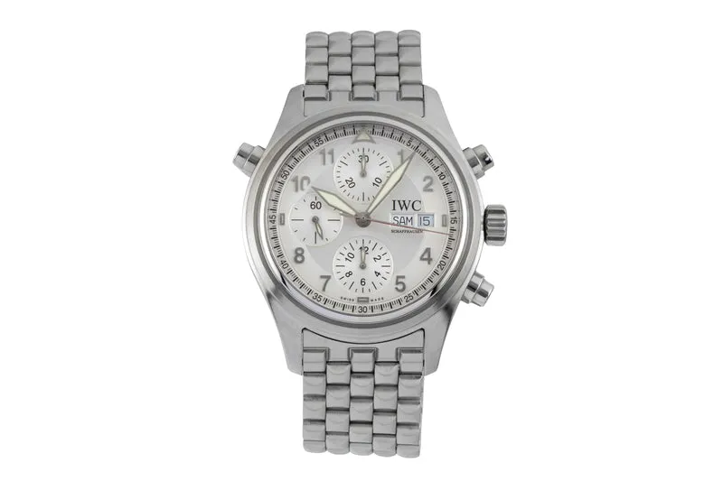 IWC Doppelchronograph chronograph steel automatic men's watch IW371301 [2600286]