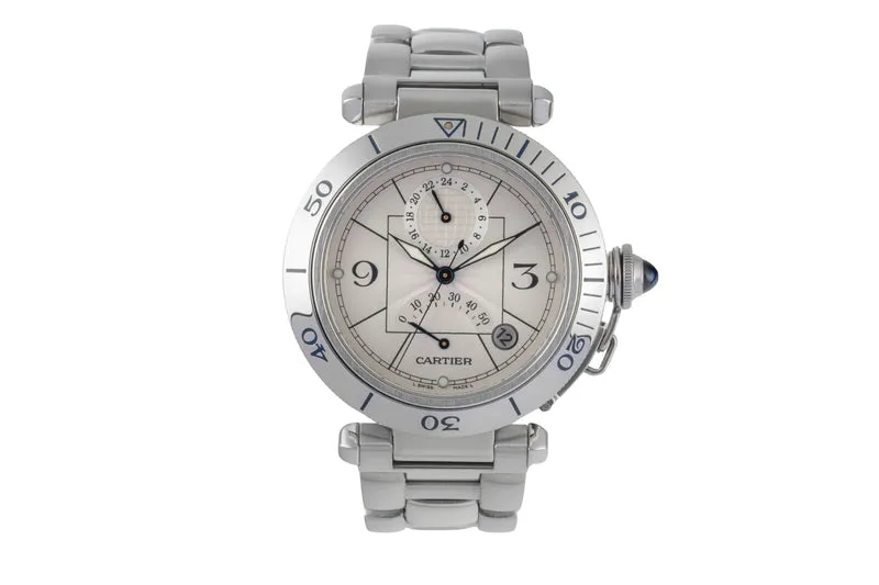Cartier Pasha steel automatic men's watch W31037H3 [2600385]