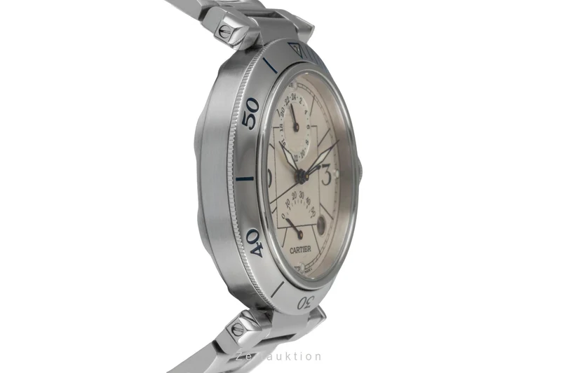 Cartier Pasha steel automatic men's watch W31037H3 [2600385]