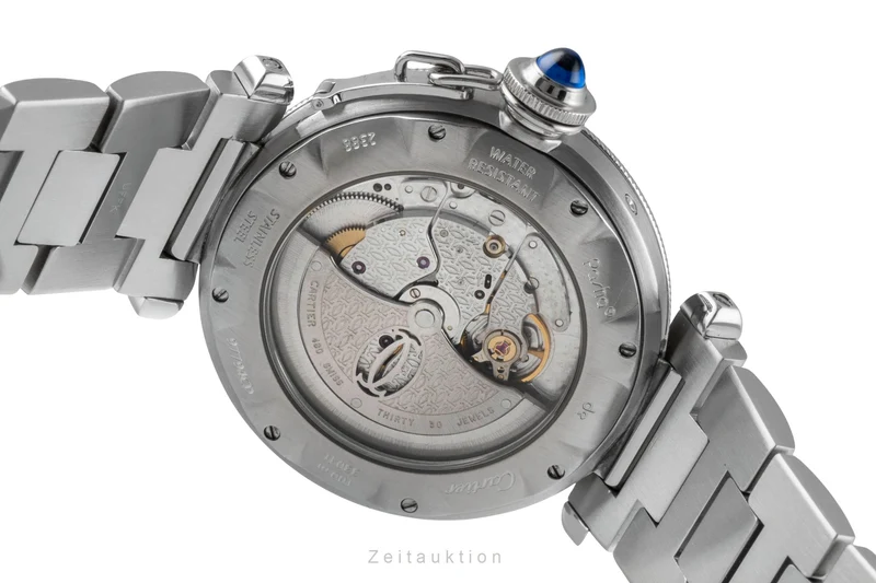Cartier Pasha steel automatic men's watch W31037H3 [2600385]