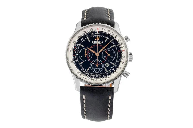 Breitling Montbrillant chronograph steel automatic men's watch A41370 [2600440]