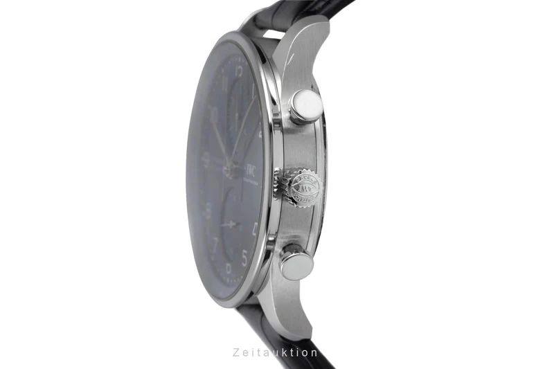 IWC Portugieser chronograph steel automatic men's watch IW371601 LP: 9100EUR Limited [2600366]