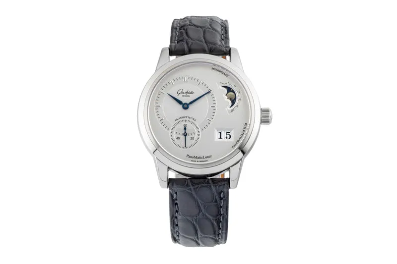 Glashütte PanoMaticLunar steel automatic men's watch 1-90-02-02-02-04 [2600664]