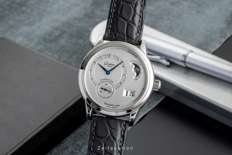 Glashütte PanoMaticLunar steel automatic men's watch 1-90-02-02-02-04 [2600664]