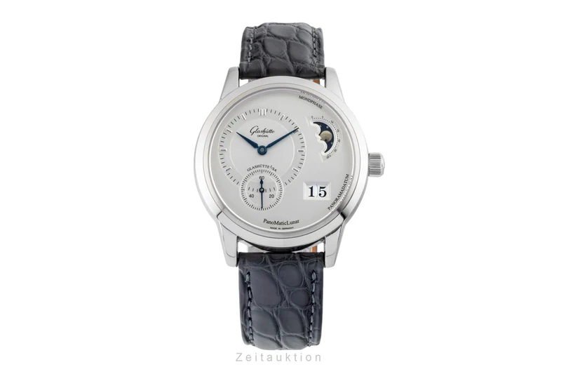 Glashütte PanoMaticLunar steel automatic men's watch 1-90-02-02-02-04 [2600664]