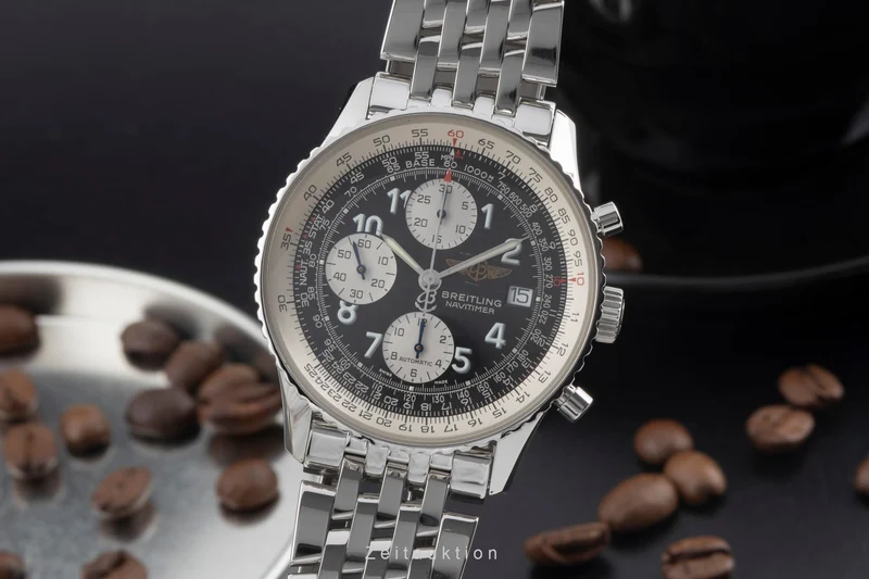Breitling Old Navitimer chronograph steel automatic men's watch A13322 LP: 9850EUR [2600482]
