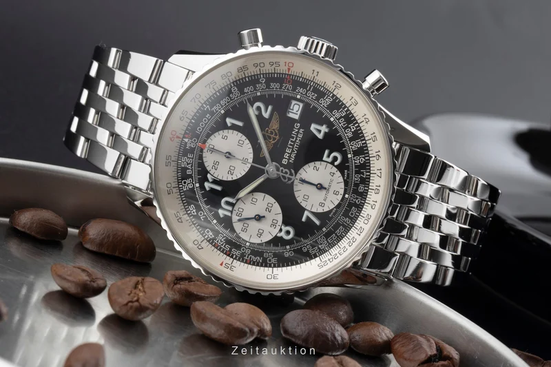 Breitling Old Navitimer chronograph steel automatic men's watch A13322 LP: 9850EUR [2600482]