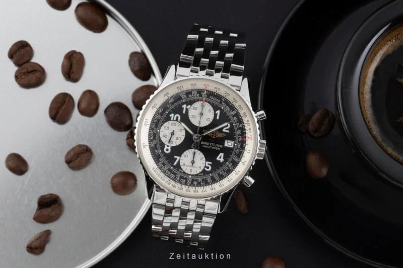 Breitling Old Navitimer chronograph steel automatic men's watch A13322 LP: 9850EUR [2600482]