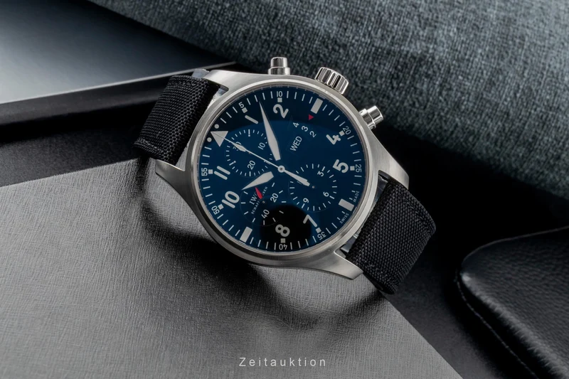 IWC Fliegerchronograph chronograph steel automatic men's watch IW377701 LP: 7800EUR [2600462]