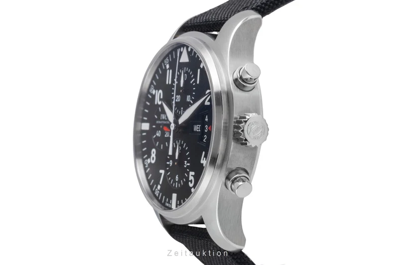 IWC Fliegerchronograph chronograph steel automatic men's watch IW377701 LP: 7800EUR [2600462]