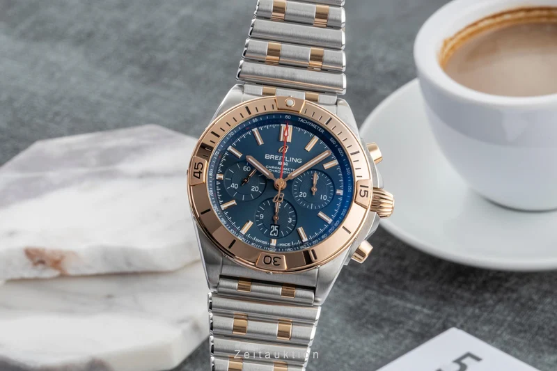 Breitling Chronomat chronograph steel / gold automatic men's watch UB0134 LP: 14200EUR [2600481]