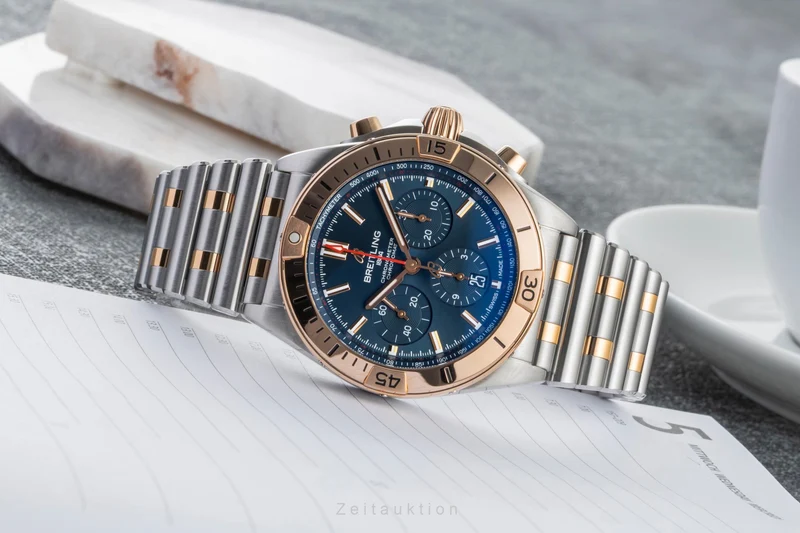 Breitling Chronomat chronograph steel / gold automatic men's watch UB0134 LP: 14200EUR [2600481]