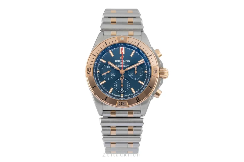 Breitling Chronomat chronograph steel / gold automatic men's watch UB0134 LP: 14200EUR [2600481]