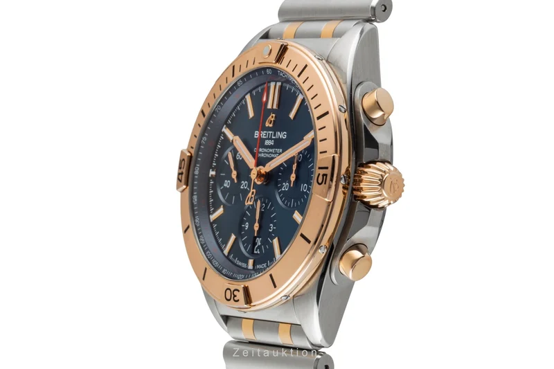 Breitling Chronomat chronograph steel / gold automatic men's watch UB0134 LP: 14200EUR [2600481]