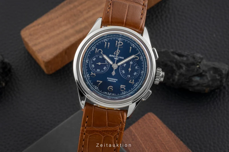 Breitling Premier chronograph steel manual winding men's watch AB1510171C1P1 [2600658]