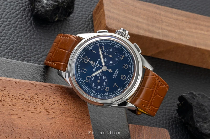 Breitling Premier chronograph steel manual winding men's watch AB1510171C1P1 [2600658]