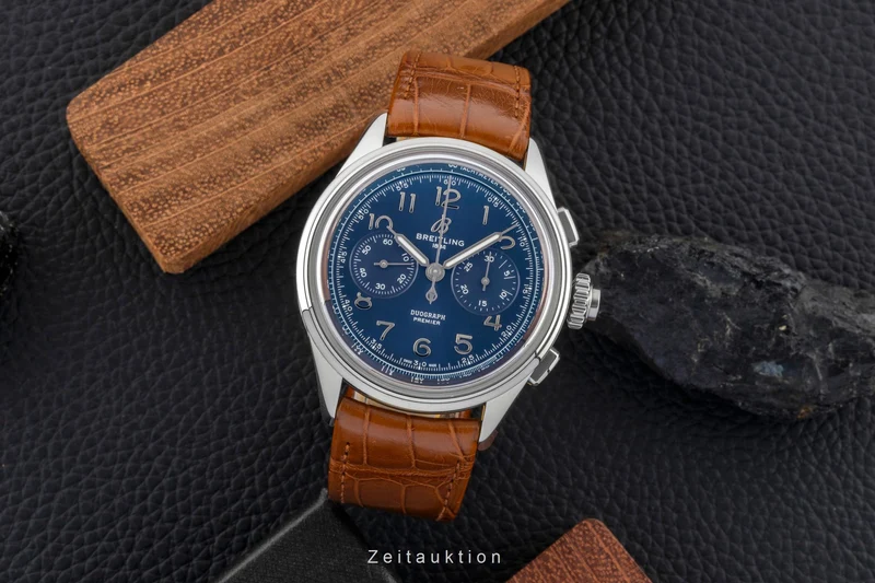 Breitling Premier chronograph steel manual winding men's watch AB1510171C1P1 [2600658]