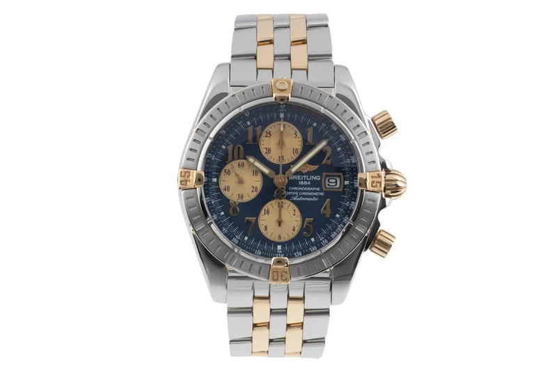 Breitling Chronomat chronograph steel / gold automatic men's watch B13356 [2600663]