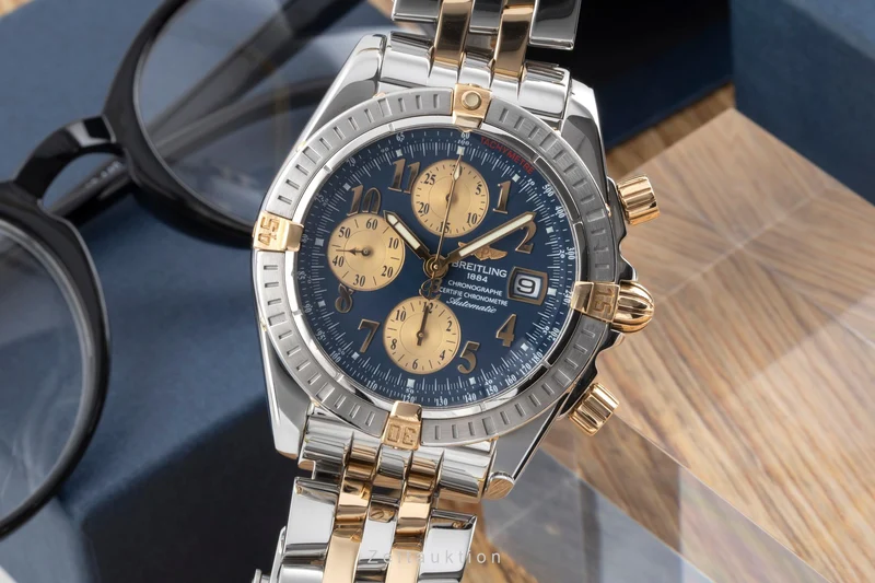 Breitling Chronomat chronograph steel / gold automatic men's watch B13356 [2600663]