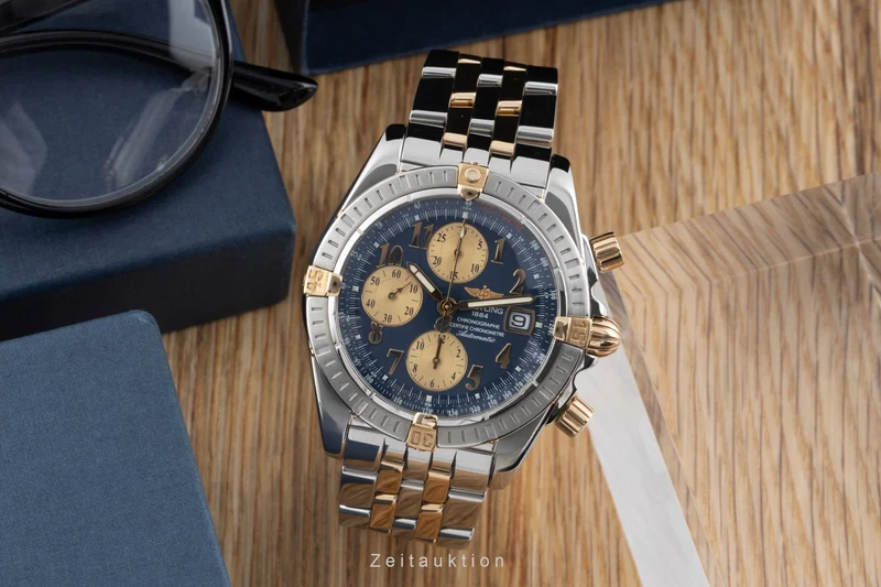 Breitling Chronomat chronograph steel / gold automatic men's watch B13356 [2600663]