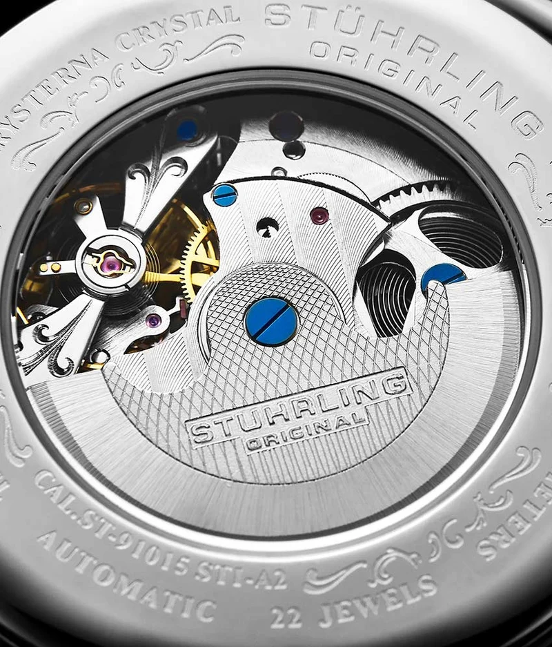 Stührling Emperor's Grand DT 127A2 Automatic 46mm Skeleton