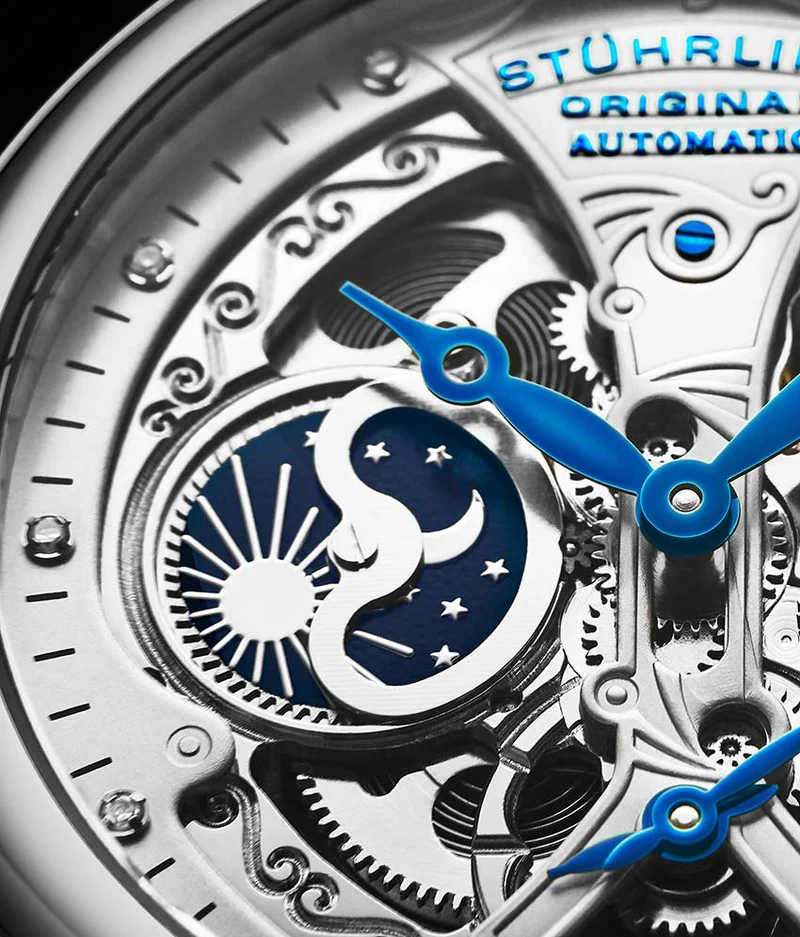 Stührling Emperor's Grand DT 127A2 Automatic 46mm Skeleton