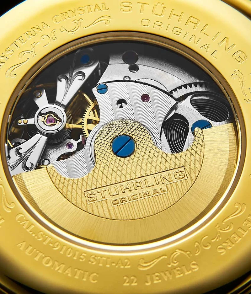 Stührling Emperor's Grand DT 127A2 Automatic 46mm Skeleton