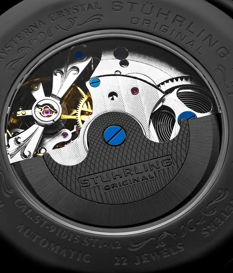 Stührling Emperor's Grand DT 127A2 Automatic 46mm Skeleton