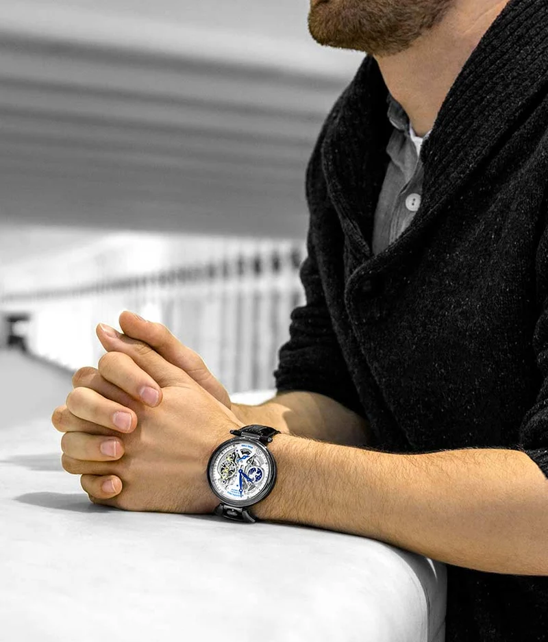 Stührling Emperor's Grand DT 127A2 Automatic 46mm Skeleton