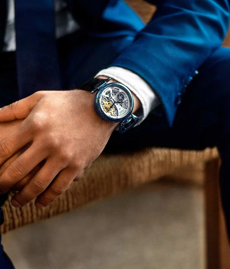 Stührling Emperor's Grand DT 127A2 Automatic 46mm Skeleton