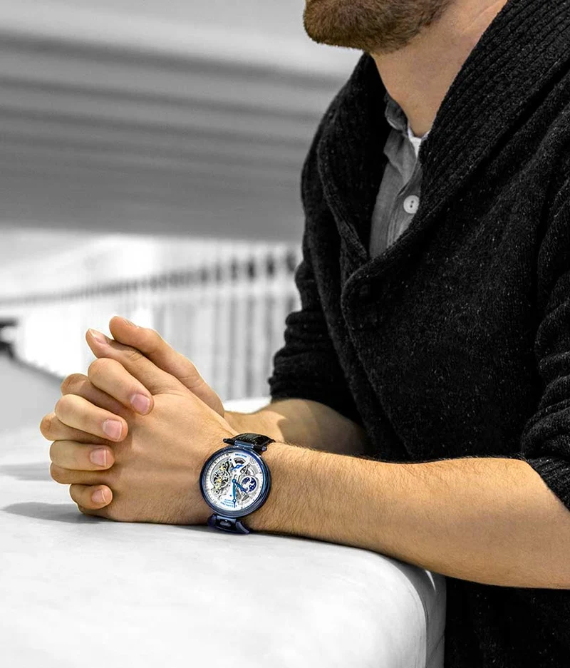 Stührling Emperor's Grand DT 127A2 Automatic 46mm Skeleton