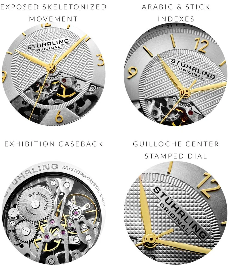 Stührling The Dynamic Hand-Wind 977 Skeleton 40mm