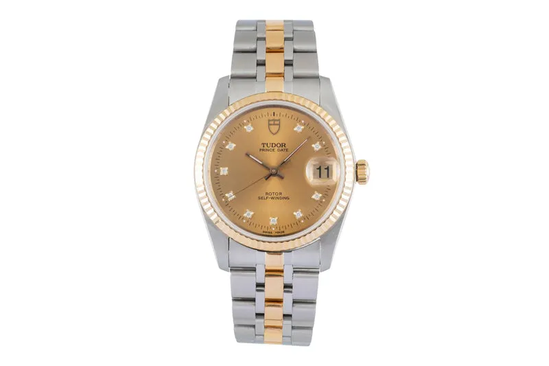 Tudor Prince Date steel / gold automatic men's watch 74033 [2600514]