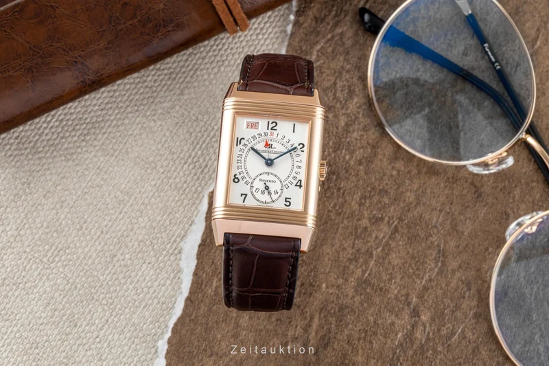 Jaeger LeCoultre Reverso 18 ct red gold manual winding men's watch 270.2.36 Q273242A [2406120]