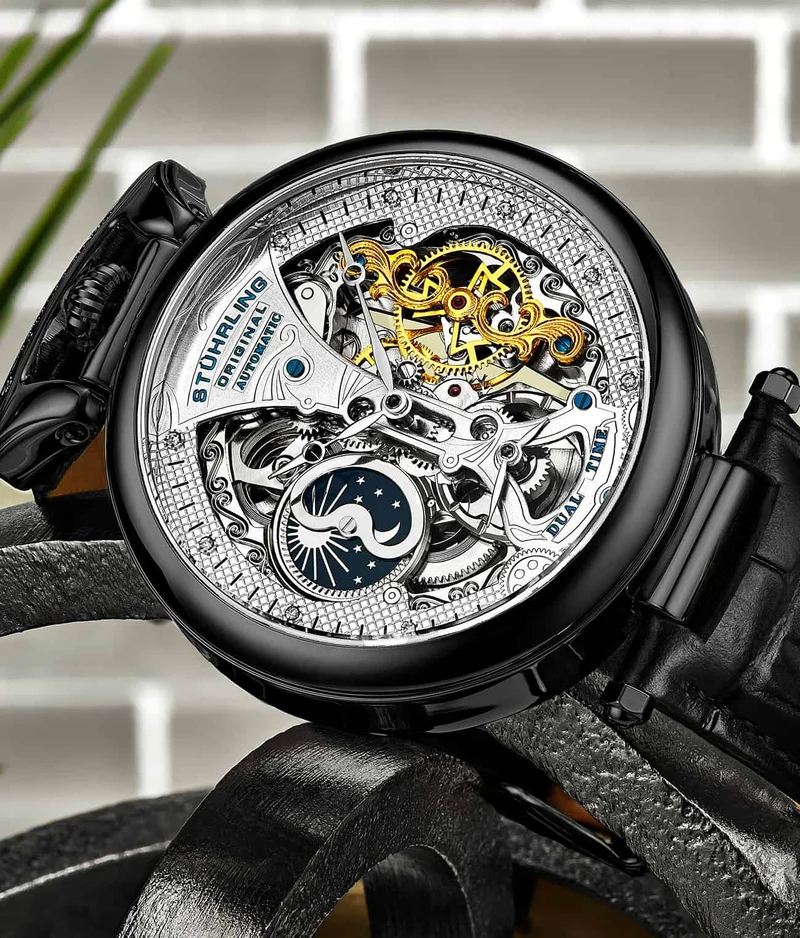 Stührling Emperor’s Grand DT 3920 Automatic 46mm Skeleton