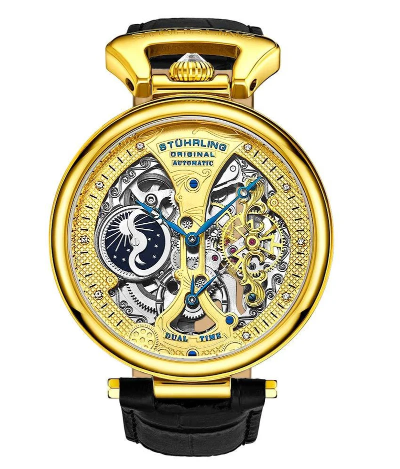 Stührling Emperor’s Grand DT 3920 Automatic 46mm Skeleton
