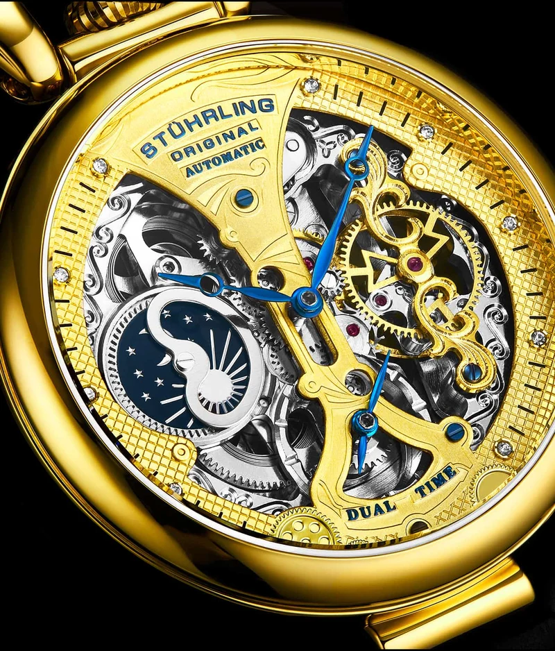 Stührling Emperor’s Grand DT 3920 Automatic 46mm Skeleton