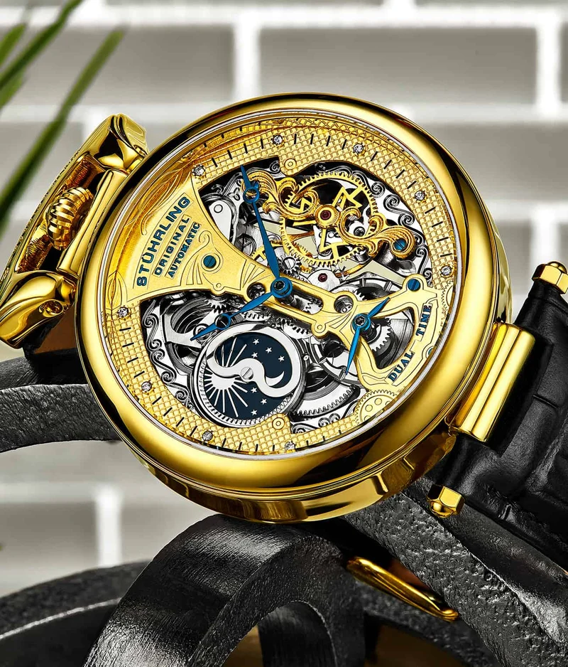 Stührling Emperor’s Grand DT 3920 Automatic 46mm Skeleton