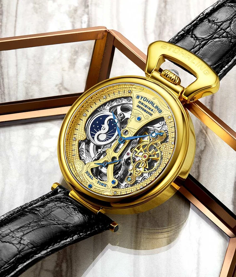 Stührling Emperor’s Grand DT 3920 Automatic 46mm Skeleton