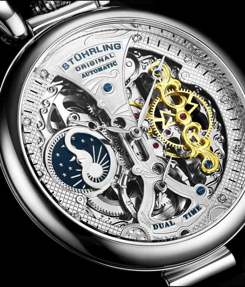 Stührling Emperor’s Grand DT 3920 Automatic 46mm Skeleton