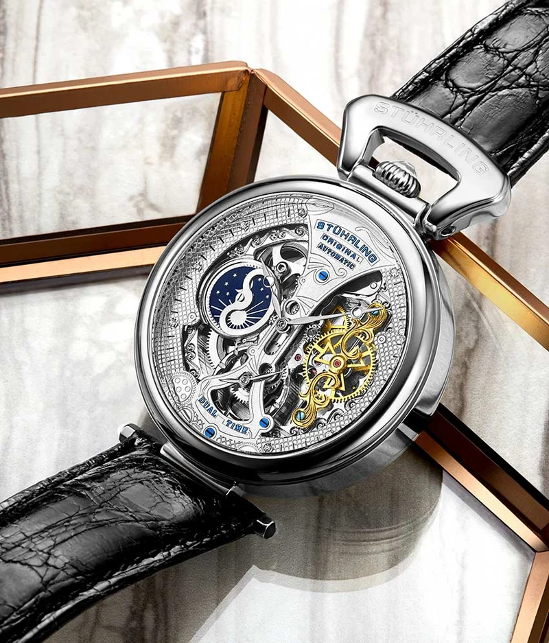 Stührling Emperor’s Grand DT 3920 Automatic 46mm Skeleton