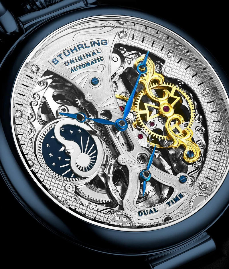 Stührling Emperor’s Grand DT 3920 Automatic 46mm Skeleton