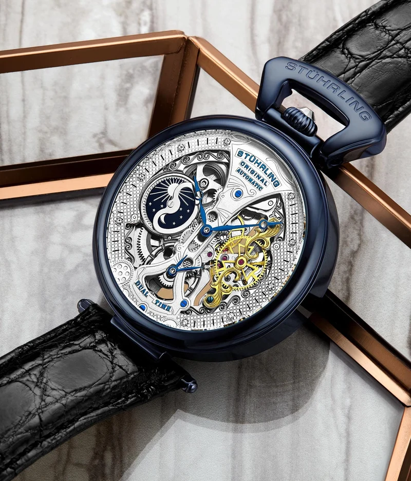 Stührling Emperor’s Grand DT 3920 Automatic 46mm Skeleton