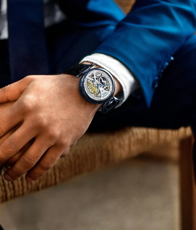 Stührling Emperor’s Grand DT 3920 Automatic 46mm Skeleton