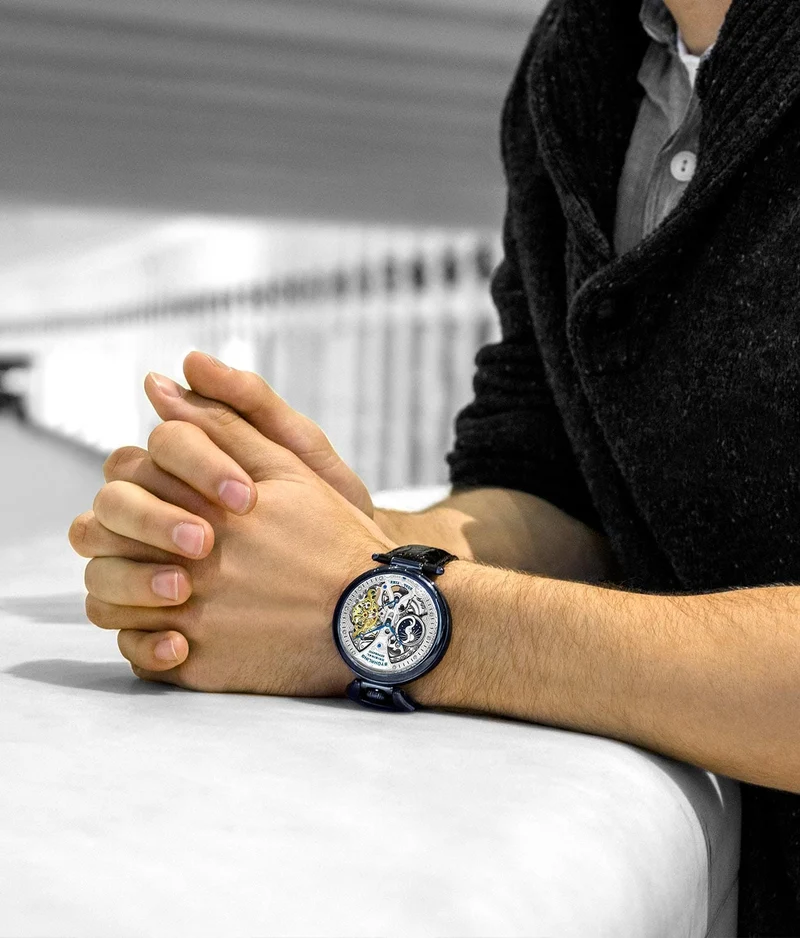Stührling Emperor’s Grand DT 3920 Automatic 46mm Skeleton